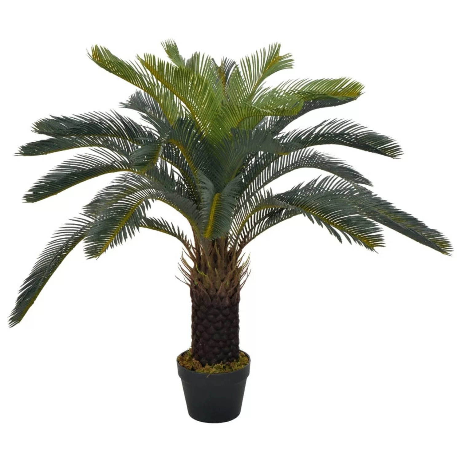 furnicato Künstliche Pflanze Cycas-Palme mit Topf Grün 90 cm günstig online kaufen