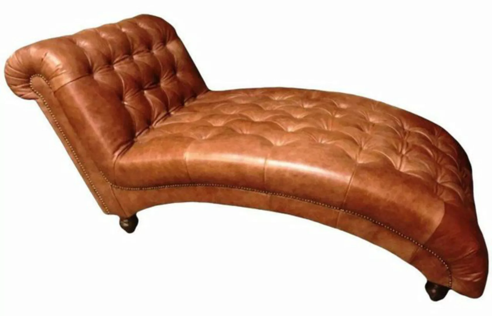 JVmoebel Chaiselongue Brauner Chesterfield Chaiselongue Liege Luxus Design günstig online kaufen