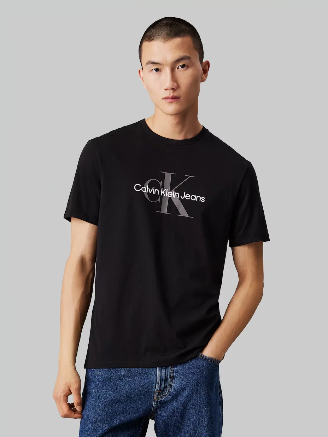 Calvin Klein Jeans T-Shirt "SS Hero Monogram Tee 30S EU Opt", mit Logodruck günstig online kaufen