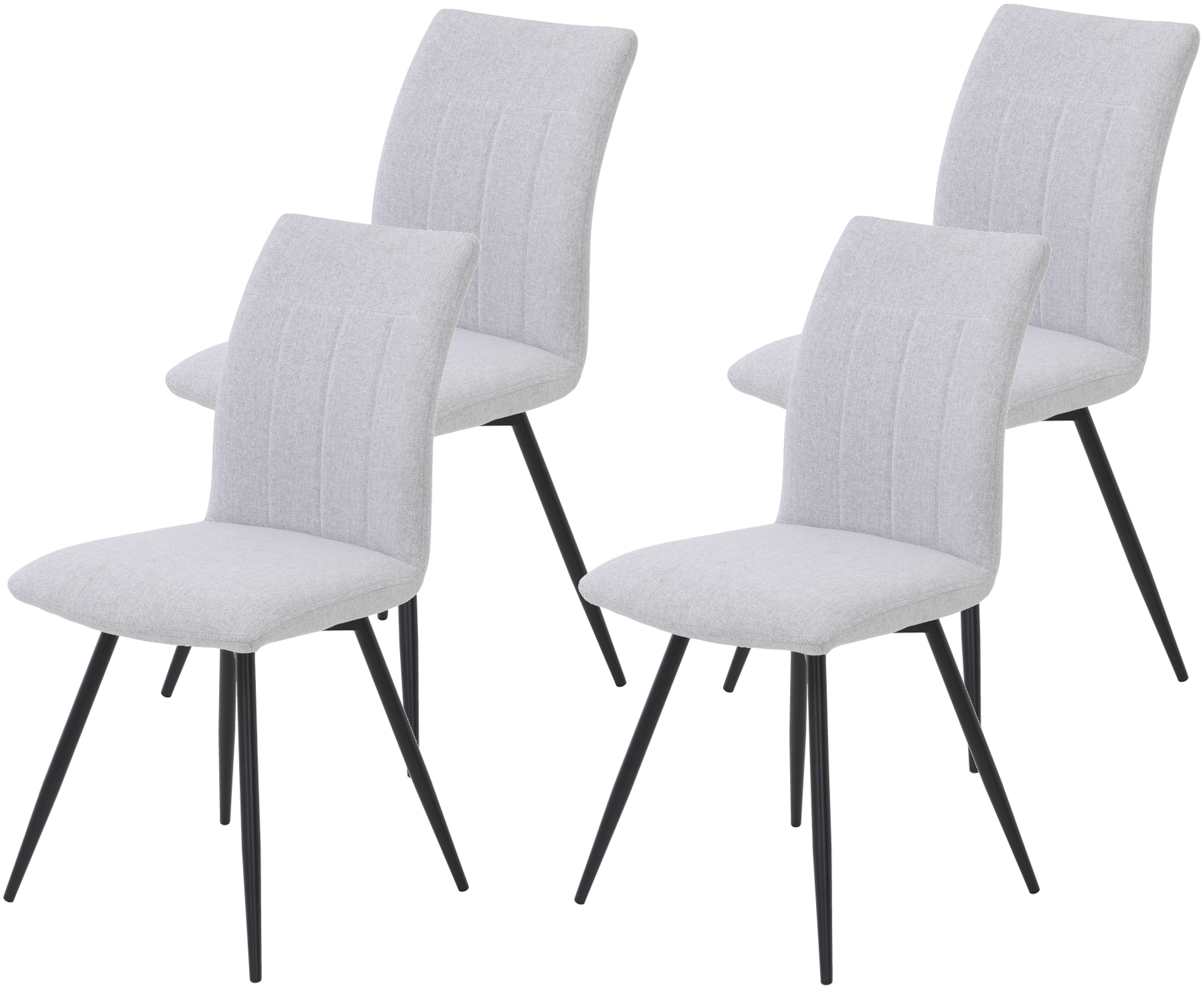 HELA Drehstuhl »Vierfußstuhl RIO«, (Set), 4 St., Webstoff, Esszimmerstuhl, günstig online kaufen