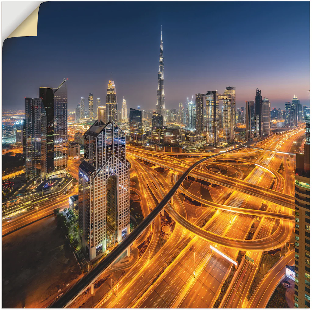 Artland Wandbild »Skyline Dubai«, Bilder von Asien, (1 St.), als Alubild, O günstig online kaufen