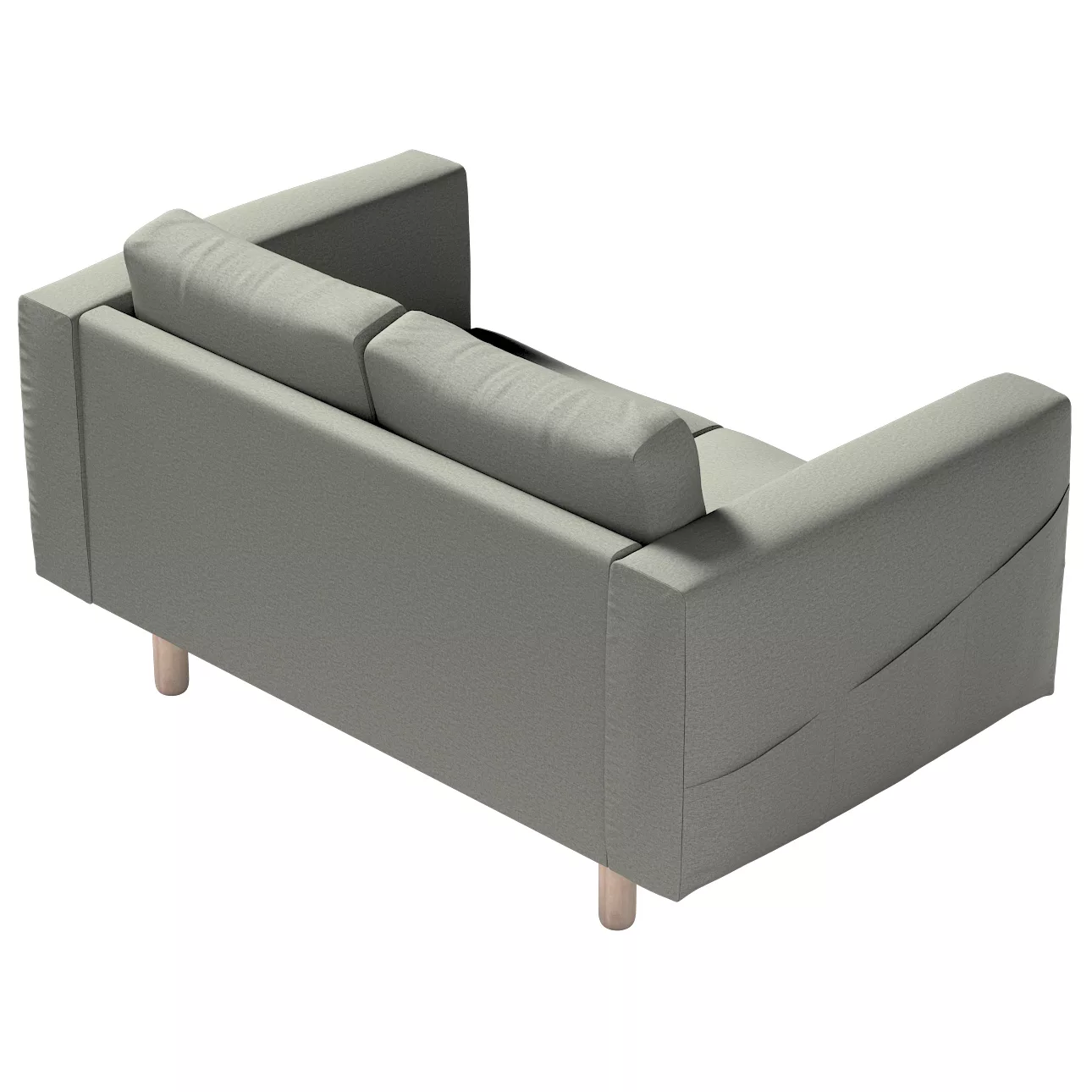 Bezug für Norsborg 2-Sitzer Sofa, grau, Norsborg 2-Sitzer Sofabezug, Etna ( günstig online kaufen