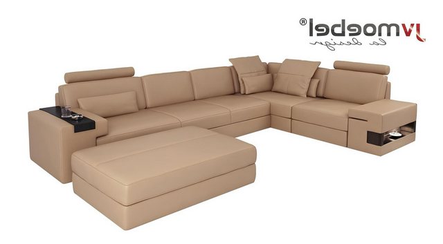 Xlmoebel Ecksofa Neues L-Form Wohnzimmer Polstermöbel Set mit Hocker in mod günstig online kaufen