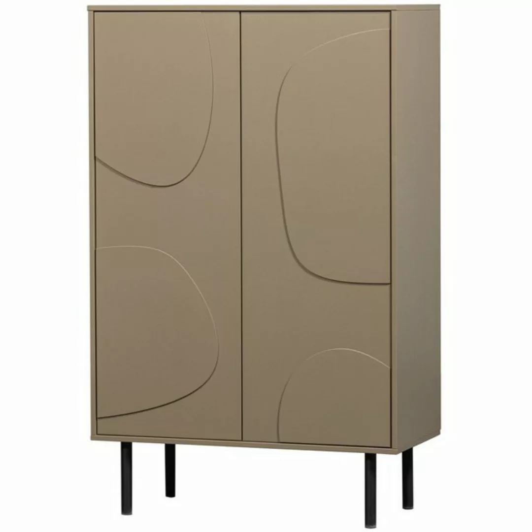 WOOOD Highboard "Cadiz Midi-Schrank", Hochkommode mit verspielt verzierten günstig online kaufen