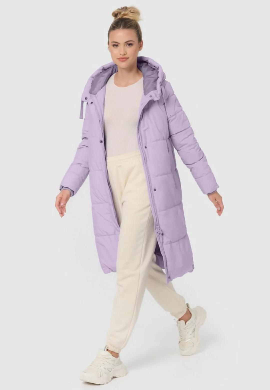 Marikoo Winterjacke Soranaa langer Winter Mantel mit Kapuze günstig online kaufen