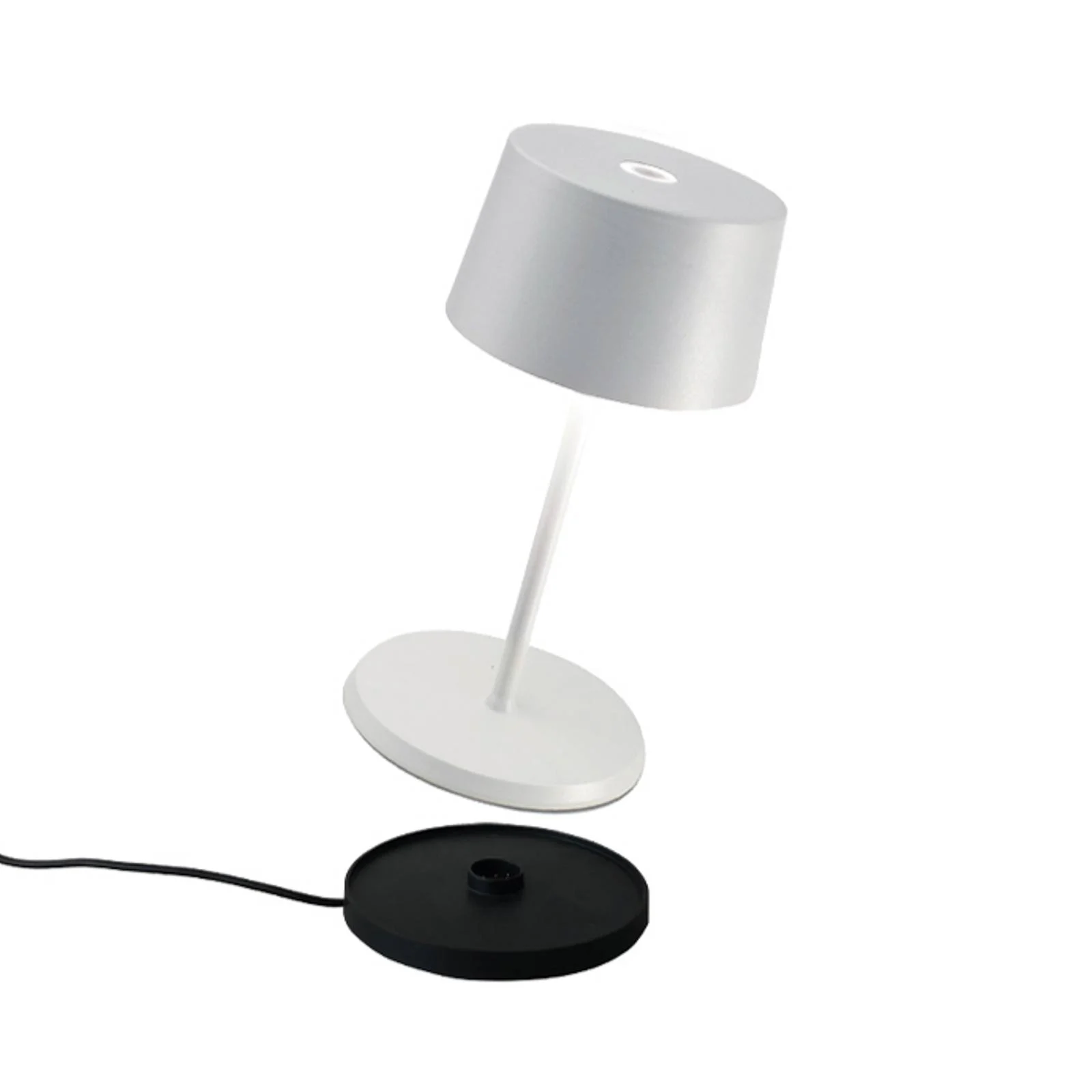 Zafferano Olivia mini Akku-Tischlampe weiß günstig online kaufen