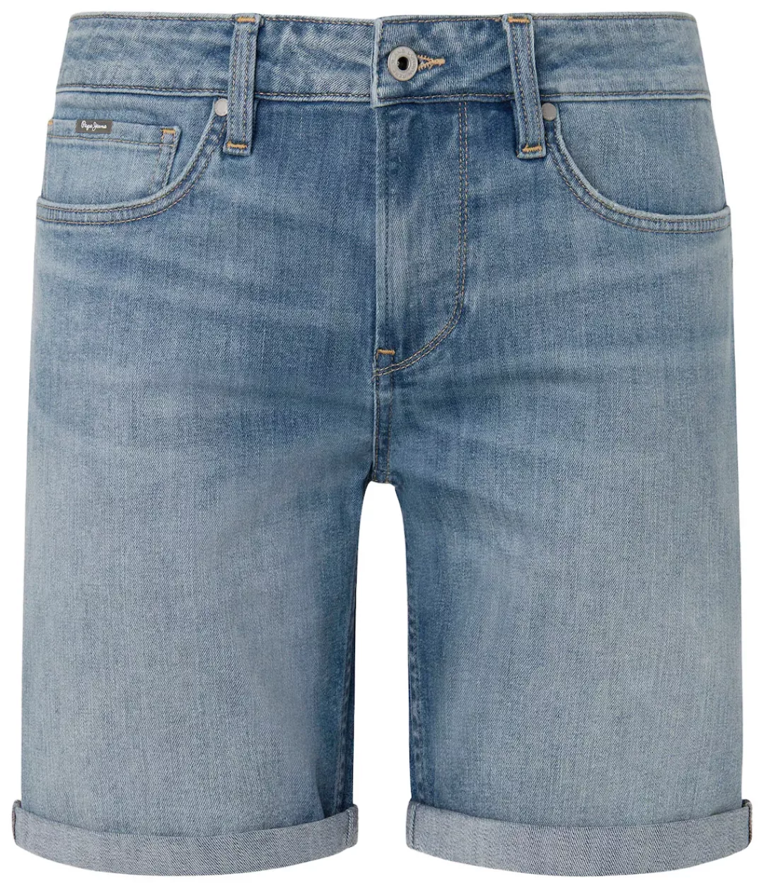Pepe Jeans Herren Jeans Short STRAIGHT SHORT - Regular Fit - Blau - Blue De günstig online kaufen
