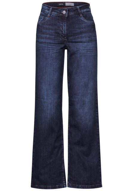 Cecil 5-Pocket-Hose Style Neele Mid Blue günstig online kaufen