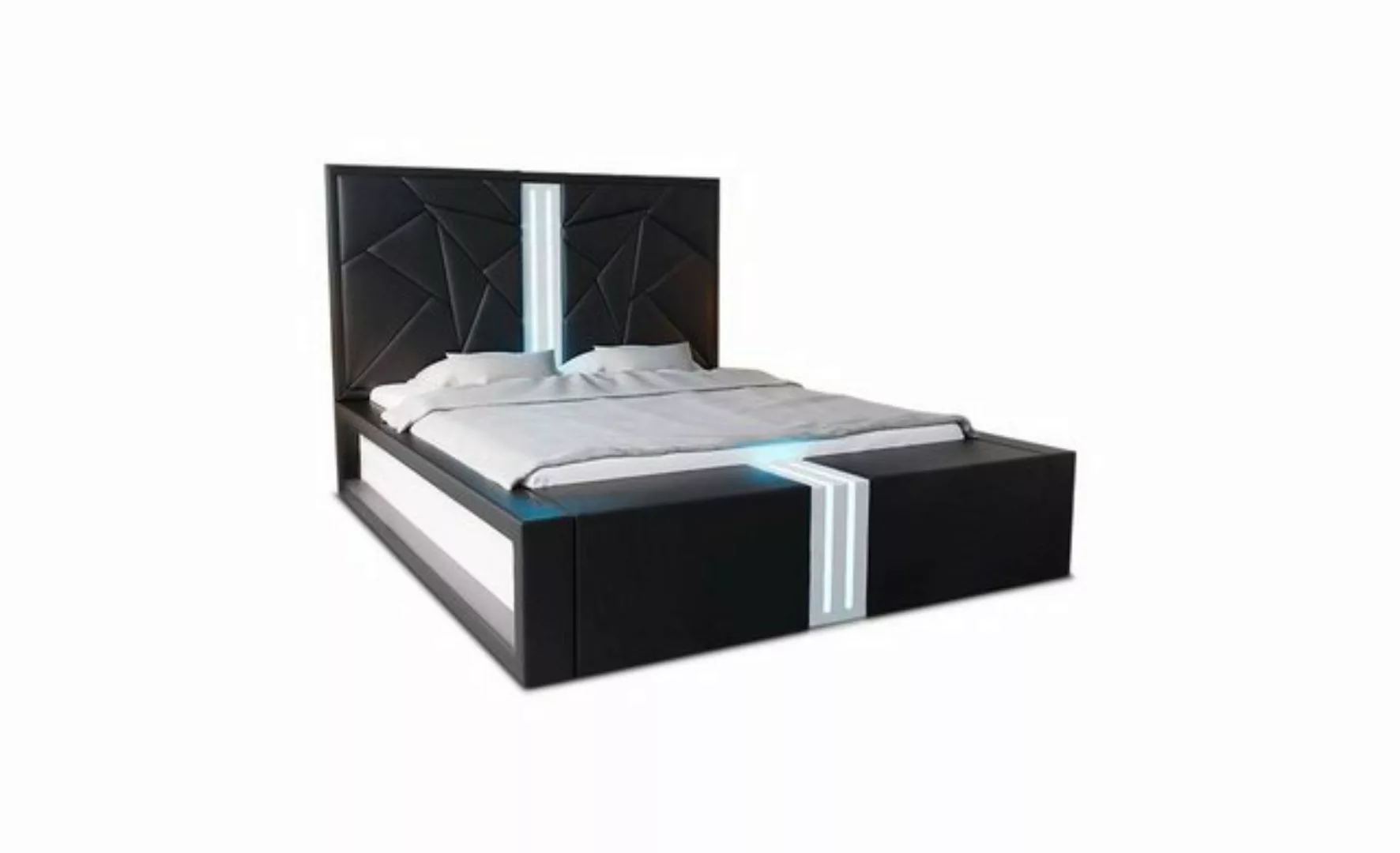 Sofa Dreams Boxspringbett Imperia Bett Kunstleder Premium Komplettbett LED günstig online kaufen