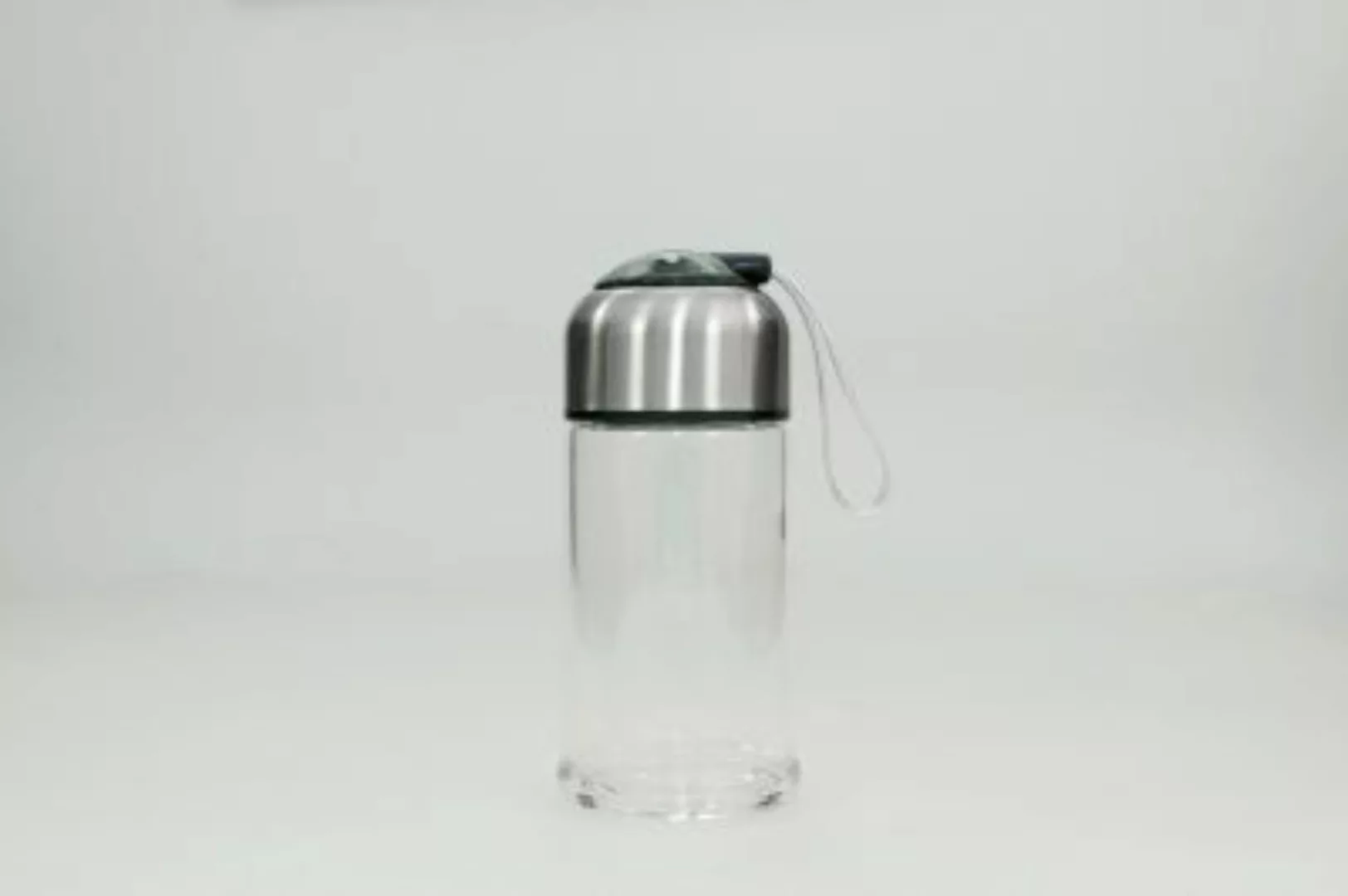 HTI-Living Trinkflasche Glas schwarz günstig online kaufen