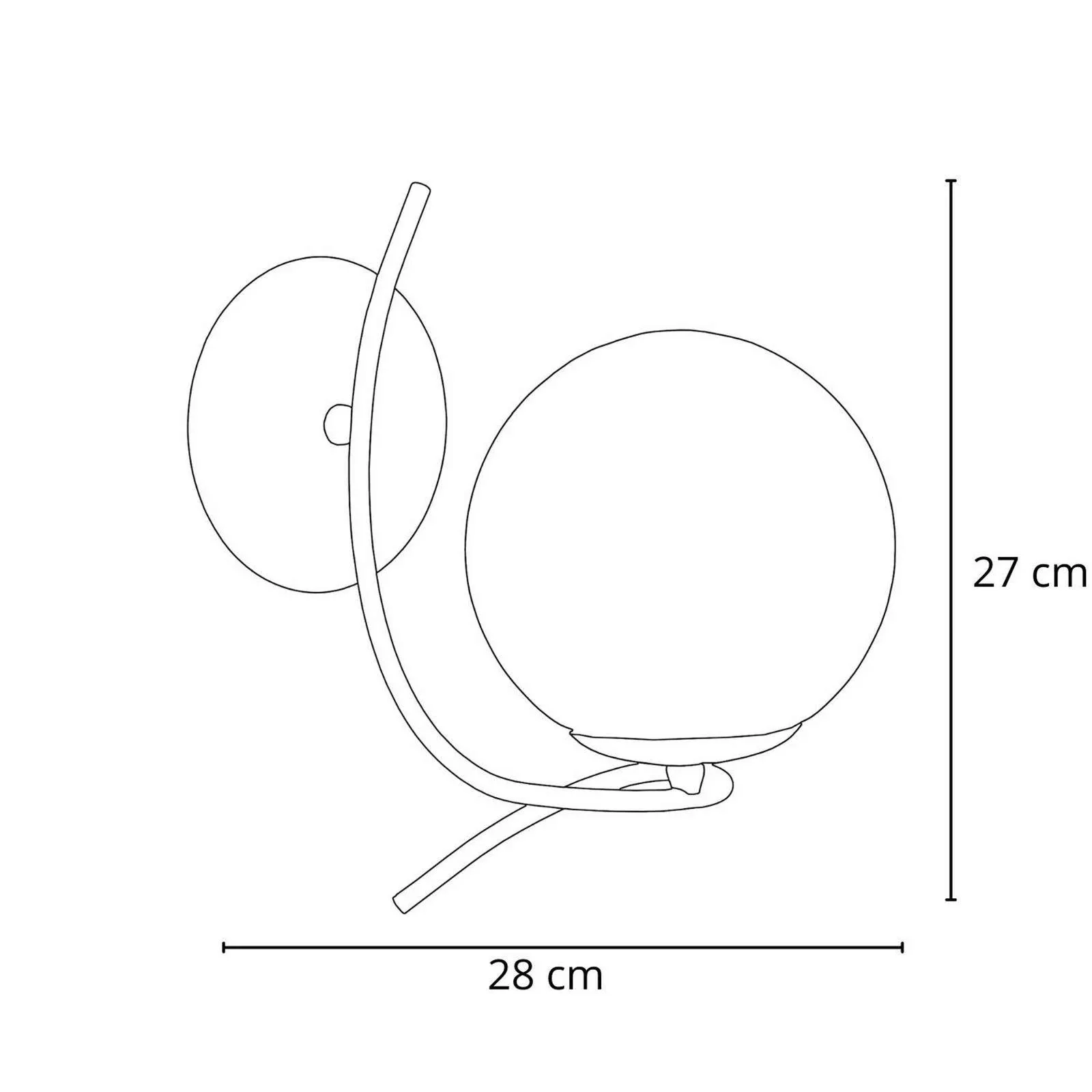 Wandleuchte Sentia, chromfarben / rauchgrau, Glas, Ø 15 cm günstig online kaufen