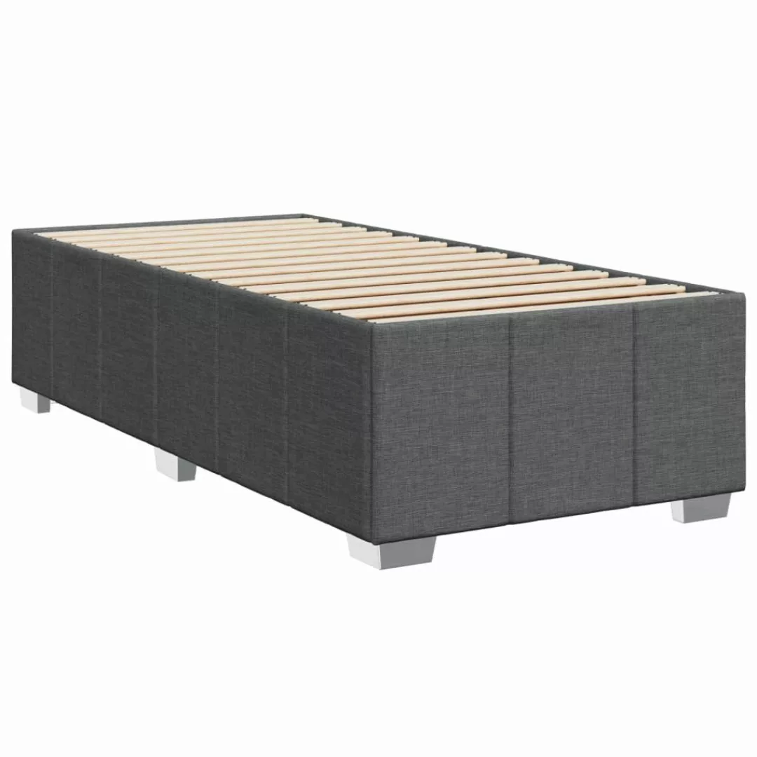vidaXL Bett Bettgestell ohne Matratze Dunkelgrau günstig online kaufen