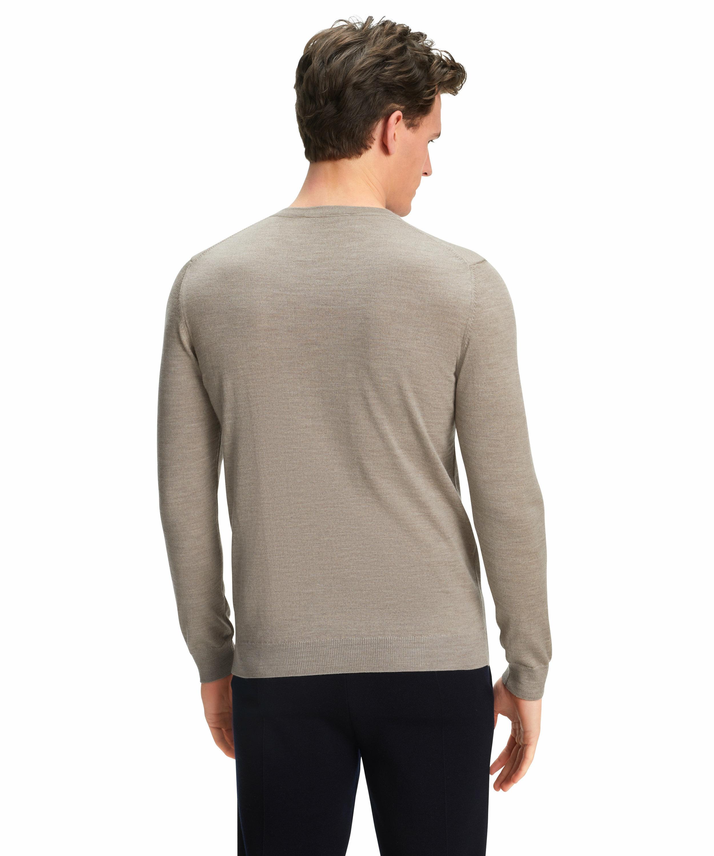 FALKE Herren Pullover Rundhals, 4XL, Braun, Uni, Wolle, 60910-407808 günstig online kaufen