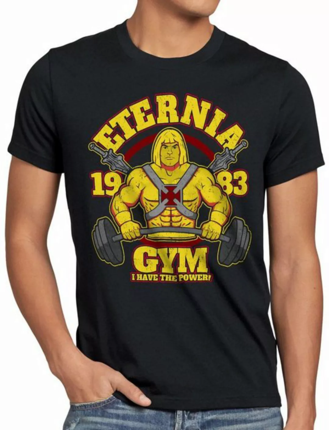 style3 Print-Shirt Herren T-Shirt Eternia Fitness fitness studio he univers günstig online kaufen