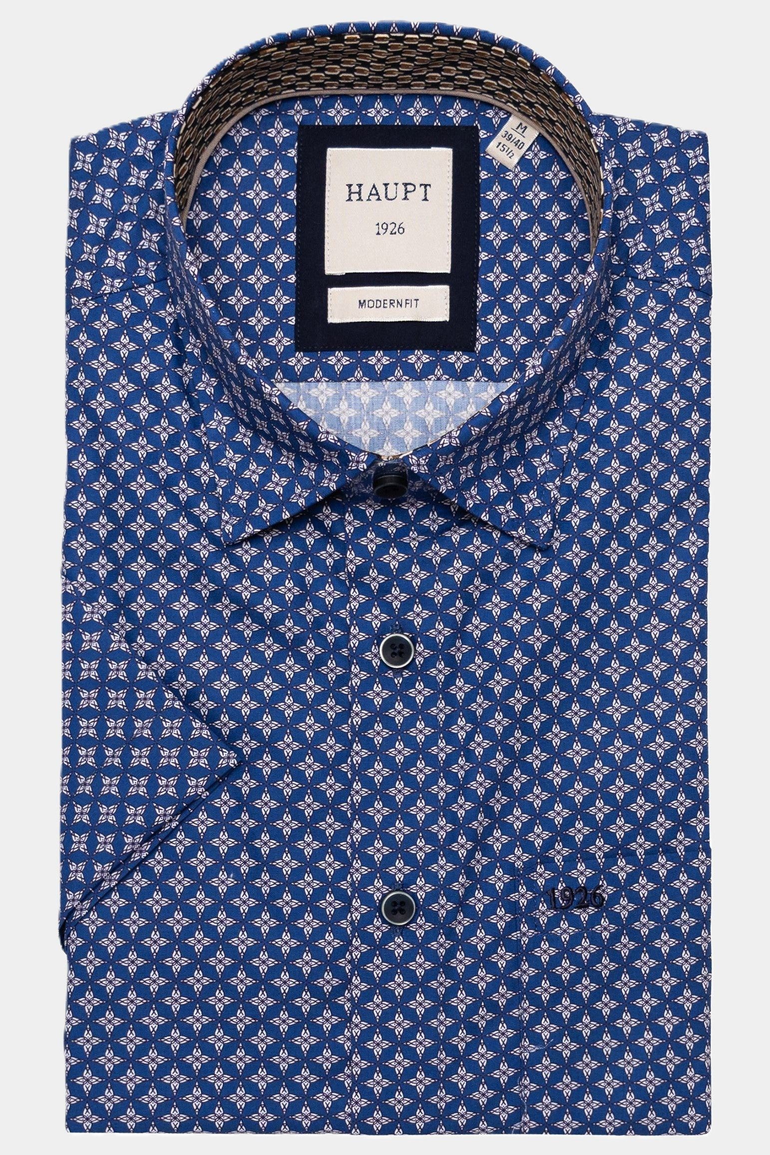 Haupt Kurzarmhemd Haupt Kurzarmhemd mit Sternen-Floral günstig online kaufen