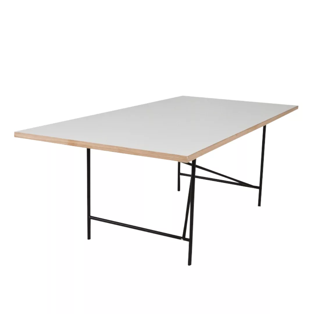 Richard Lampert - Eiermann 1 Tisch 90x180cm Gestell exzentrisch - weiß/Mela günstig online kaufen