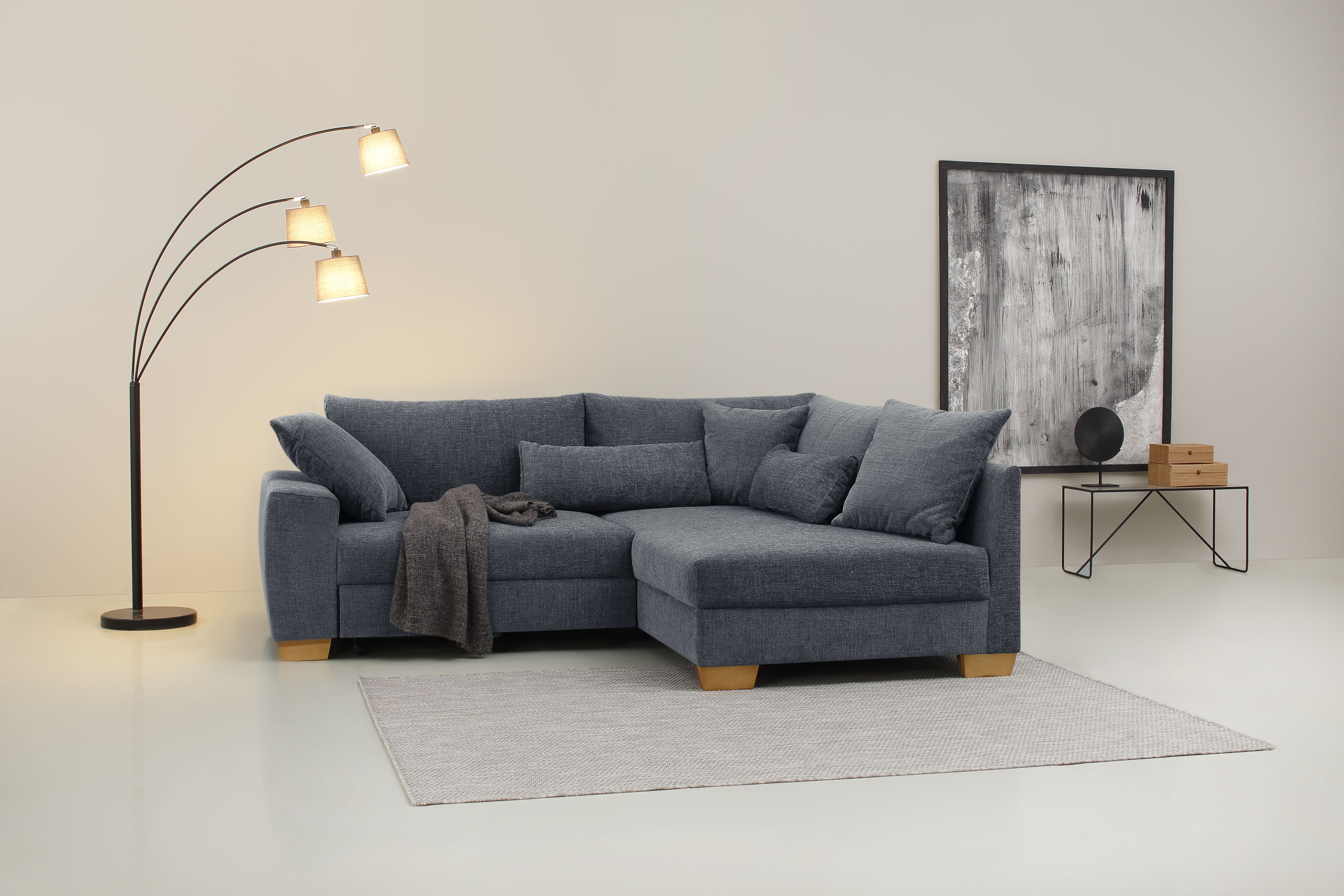 Home affaire Ecksofa "Helena II DuraSpring", mit Taschenfederkern, bis 140 günstig online kaufen