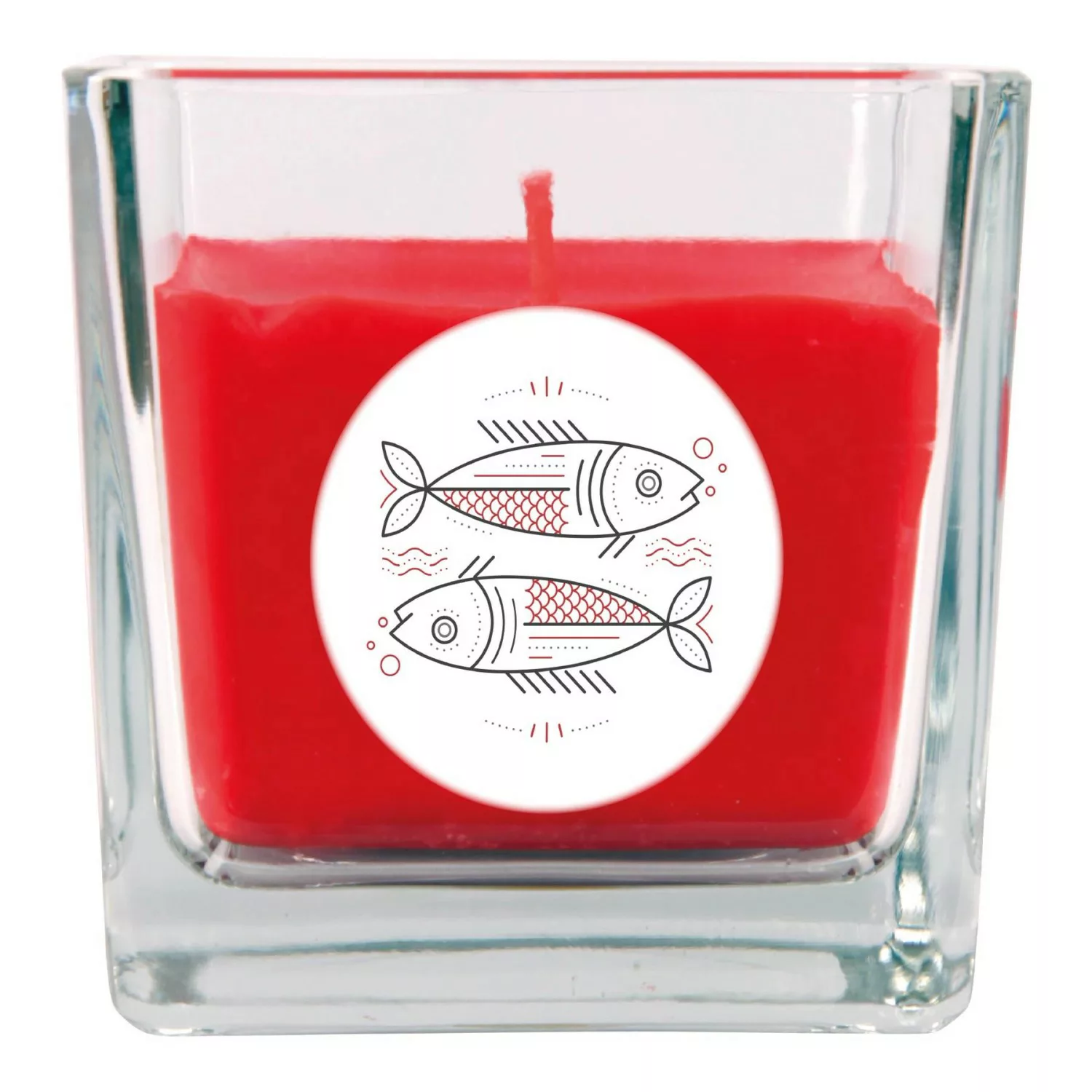 HS Candle Duftkerze & Glas Sternzeichen Rose 50 Stunden Fische günstig online kaufen