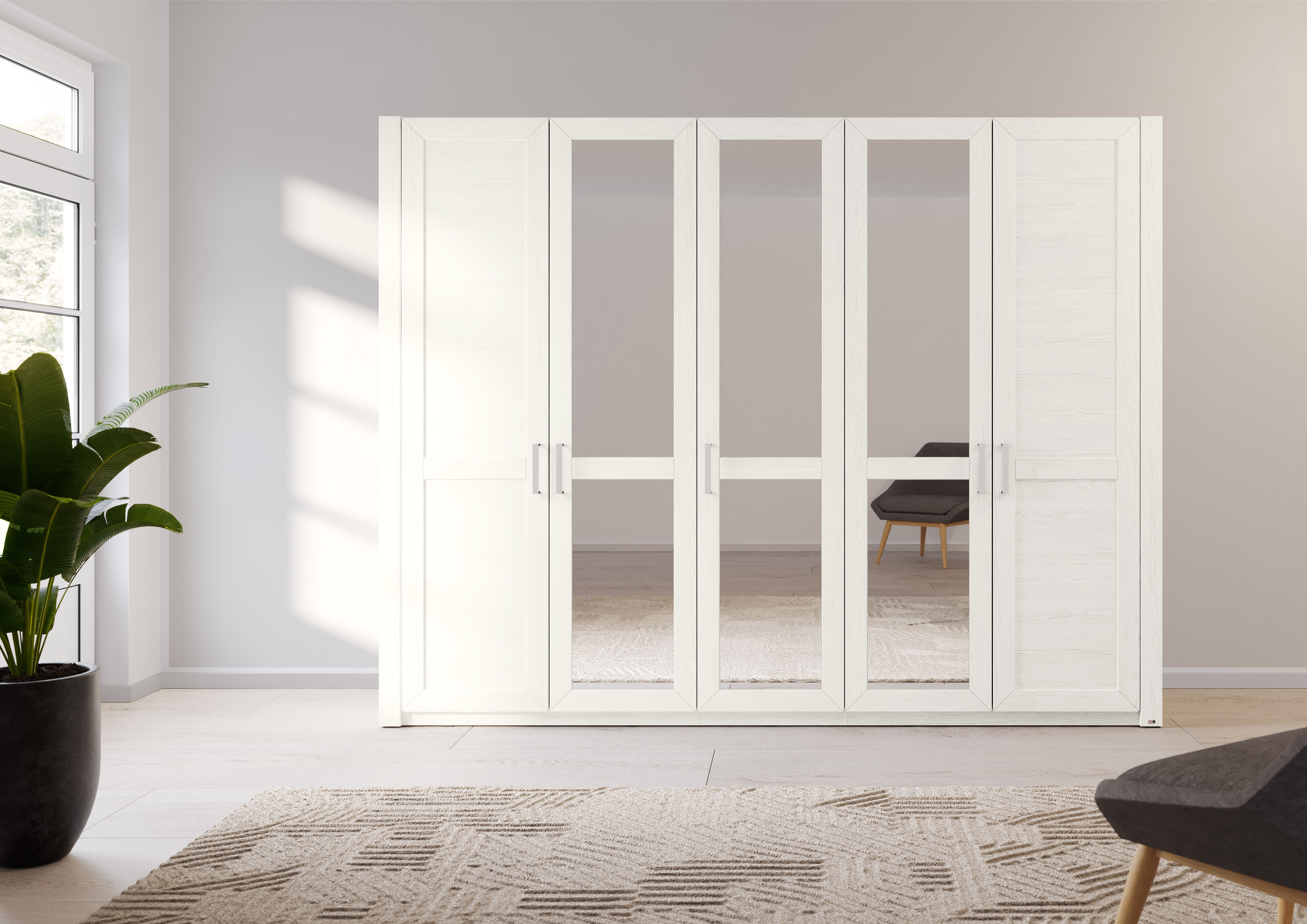 set one by Musterring Kleiderschrank "York Schlafen", (1 St.), mit Holz- un günstig online kaufen