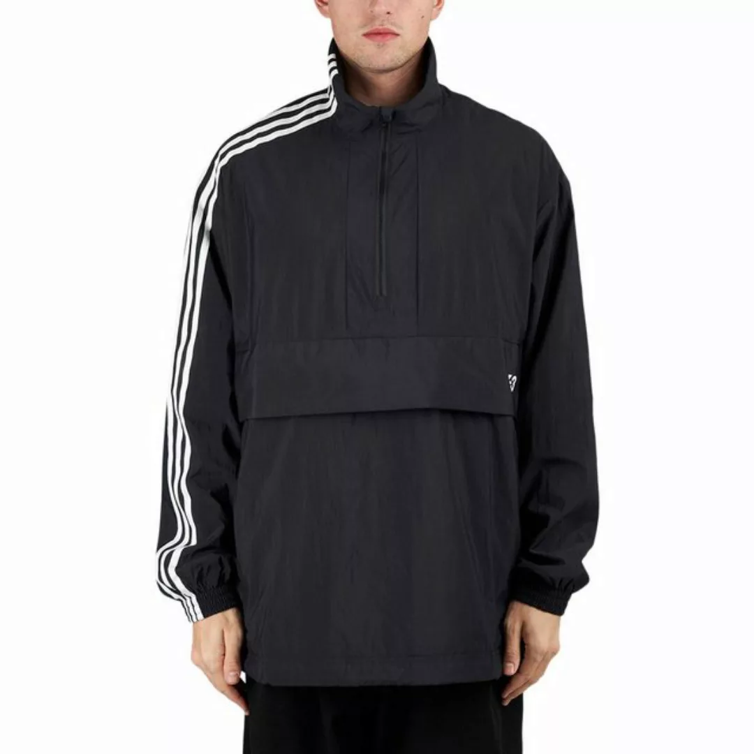 Y-3 Laufjacke Y-3 3-Streifen Nylon Shell 1/2 Zip Jacket (Schwarz) günstig online kaufen