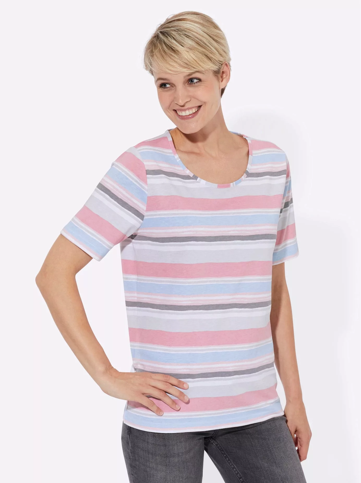 Casual Looks T-Shirt "Ringelshirt", (1 tlg.) günstig online kaufen