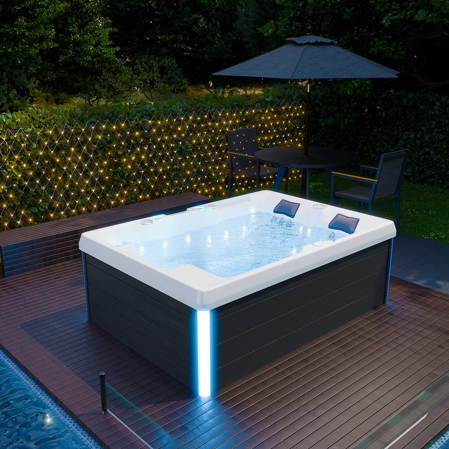 TroniTechnik Whirlpool Outdoor Whirlpool ELBA weiß günstig online kaufen