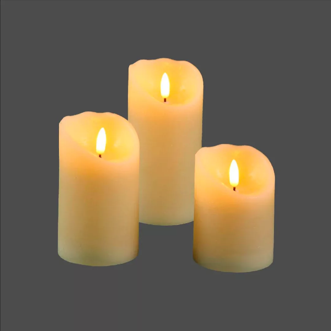 Ambiente Haus LED-Kerze "LED Kerze 7,5x12,5cm (FB 51018)" günstig online kaufen