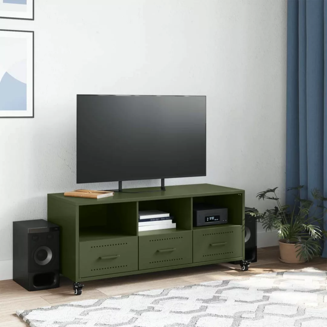 vidaXL TV-Schrank TV-Schrank Olivgrün 100,5x39x43,5 cm günstig online kaufen