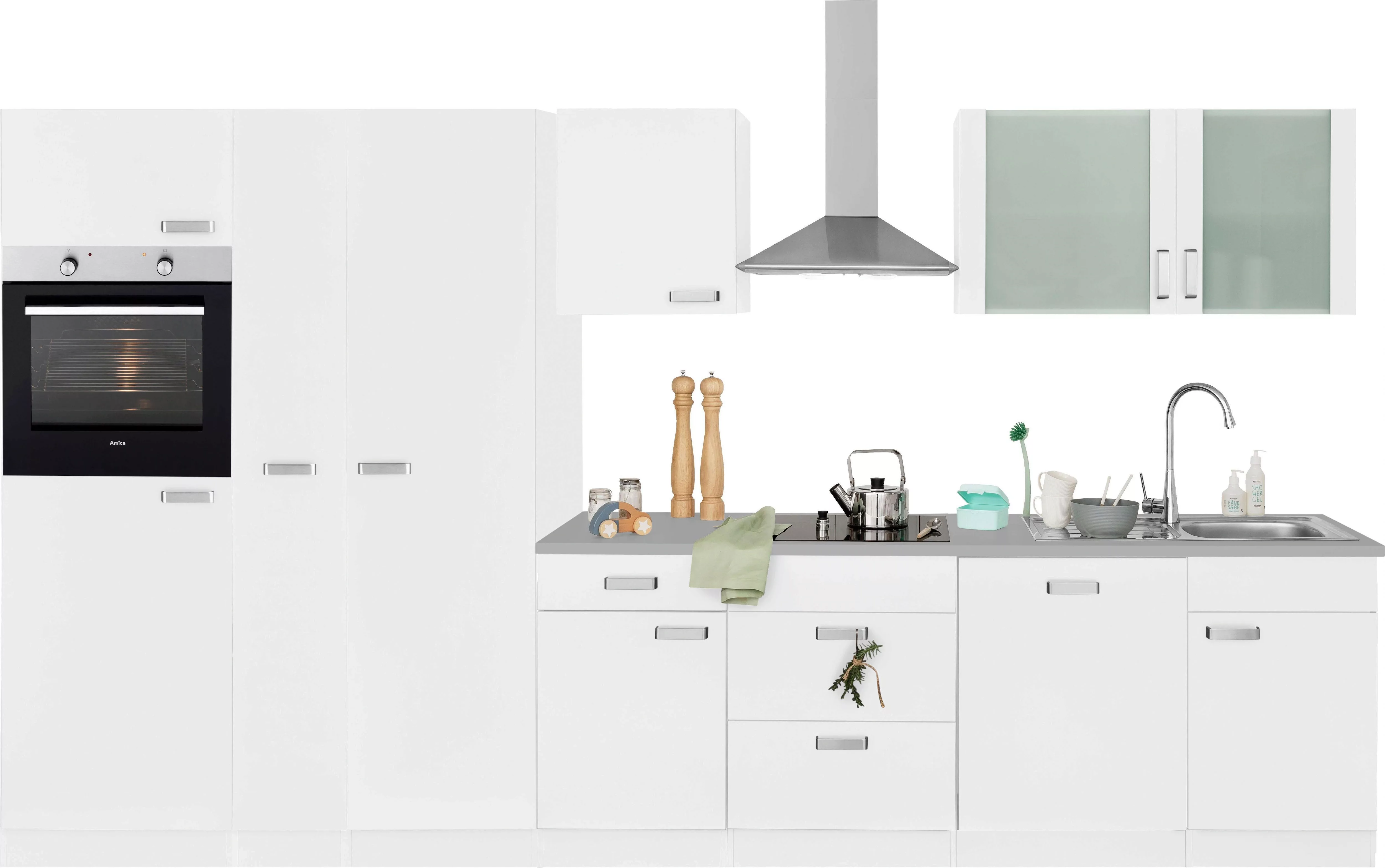 wiho Küchen Küchenzeile "Husum", ohne E-Geräte, Breite 360 cm günstig online kaufen
