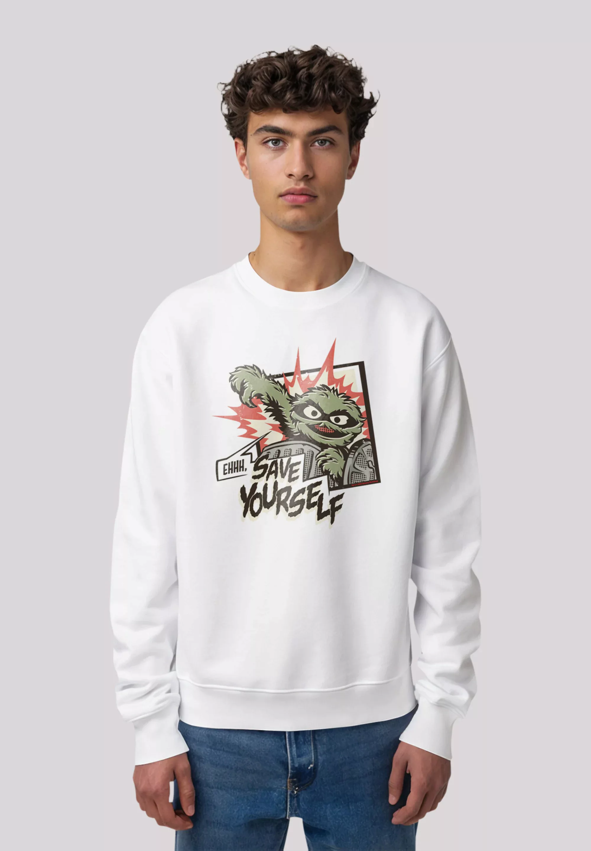 F4NT4STIC Sweatshirt "Sesamstraße Oscar Save Yourself", Premium Qualität günstig online kaufen