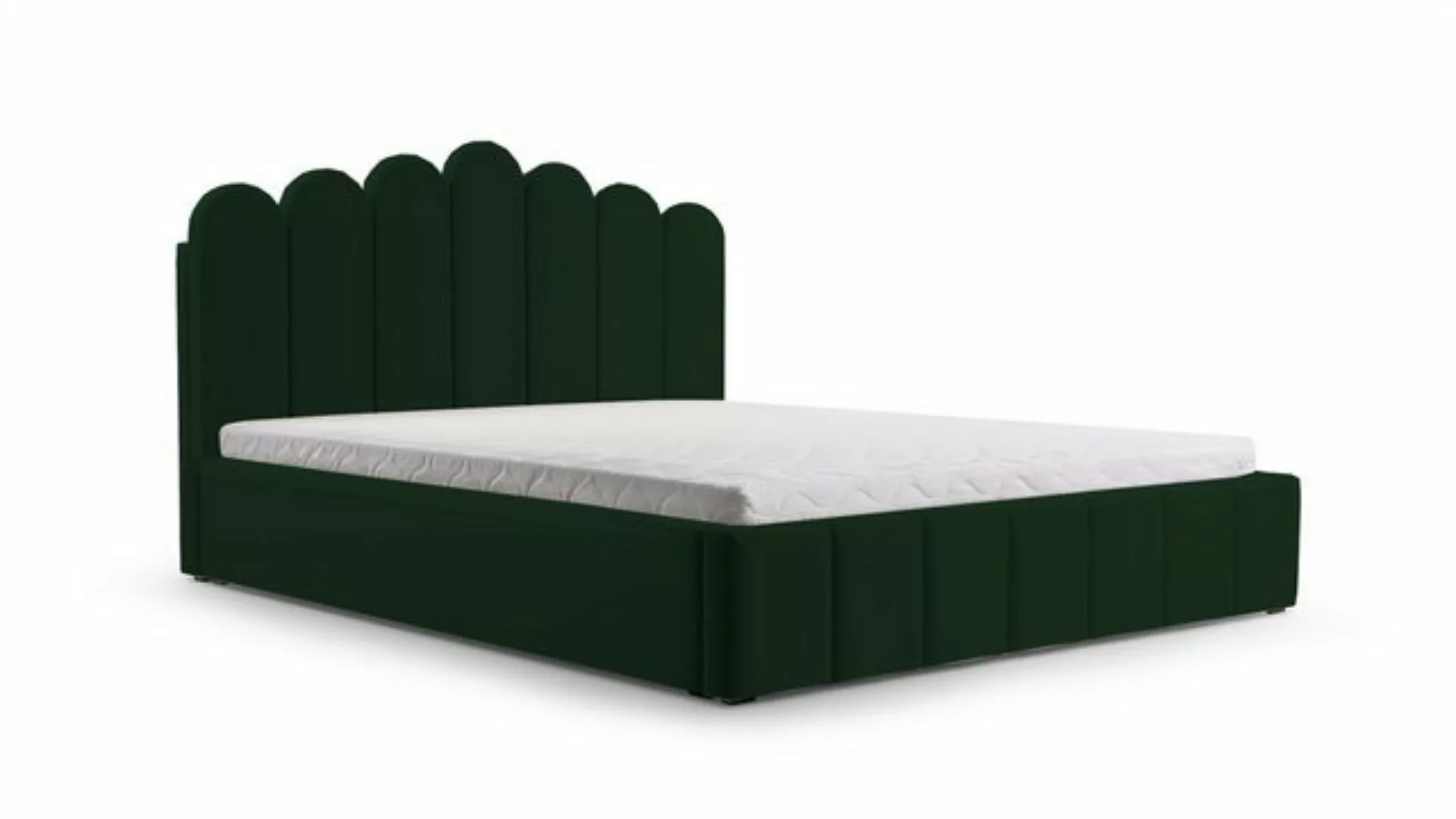 MOEBLO Polsterbett Bett 03 (Double Doppelbett mit Kopfstütze, Rahmenbettges günstig online kaufen