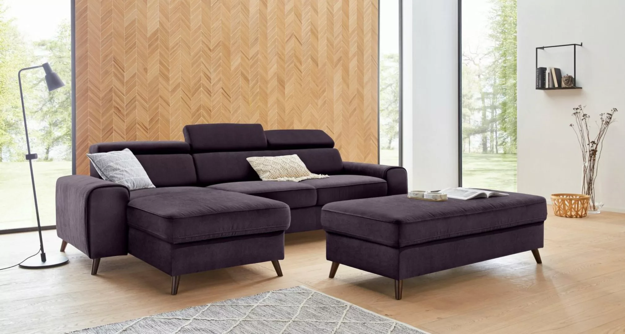 exxpo - sofa fashion Ecksofa Forza, L-Form, inklusive Kopf- bzw. Rückenvers günstig online kaufen