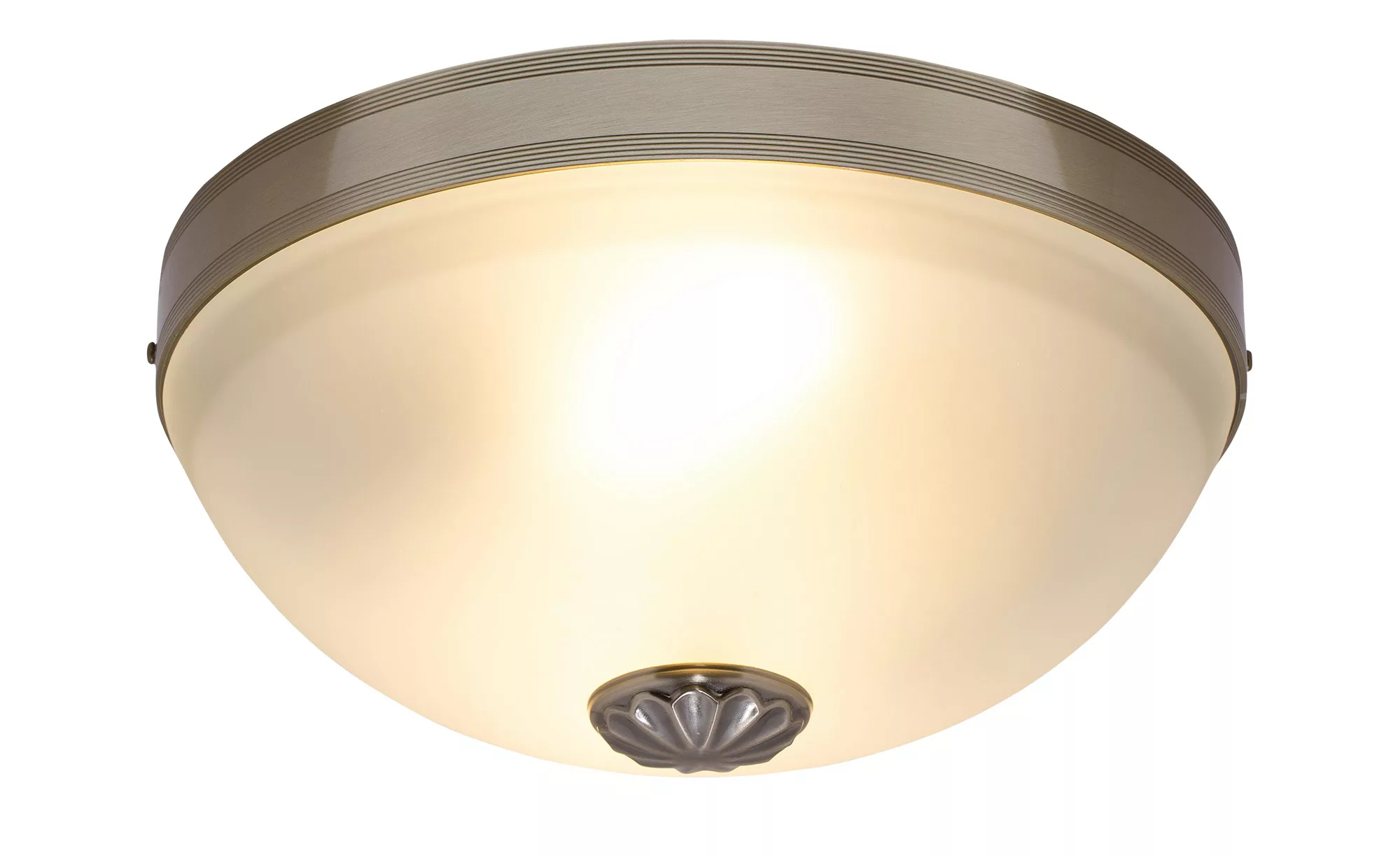 KHG Deckenlampe Messing mit Milchglas - gold - 14,5 cm - Lampen & Leuchten günstig online kaufen