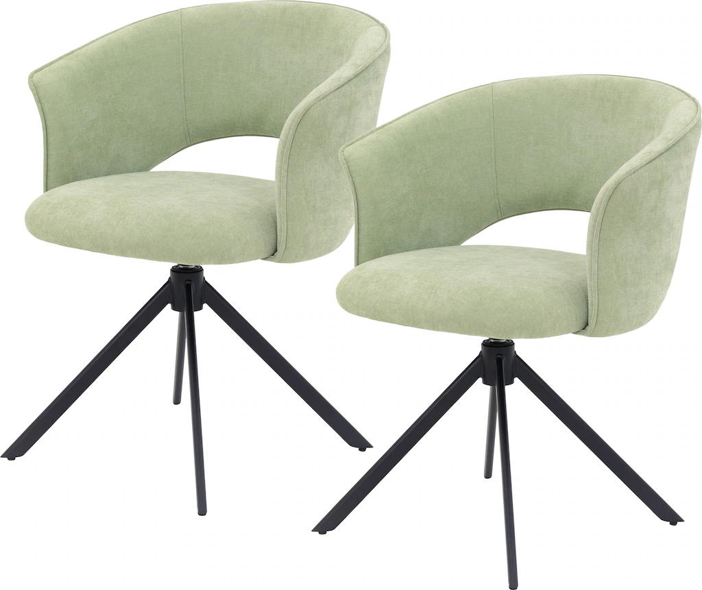 TOM TAILOR HOME Armlehnstuhl "CURVY ARMCHAIR", (Set), 2 St., Chenille, mit günstig online kaufen