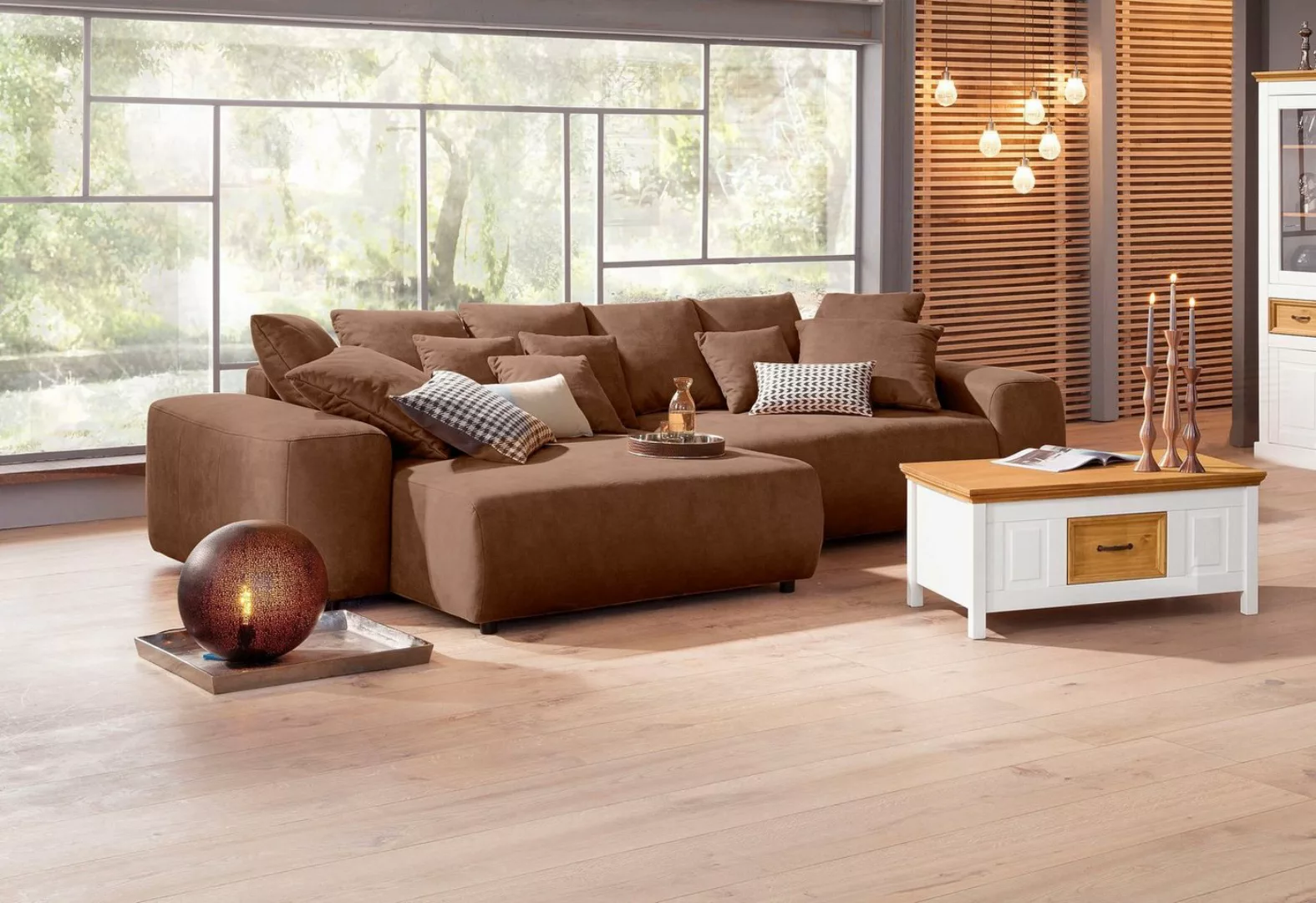 Home affaire Ecksofa Sundance, bei Bettfunktion mit Topper, incl. Zier- und günstig online kaufen