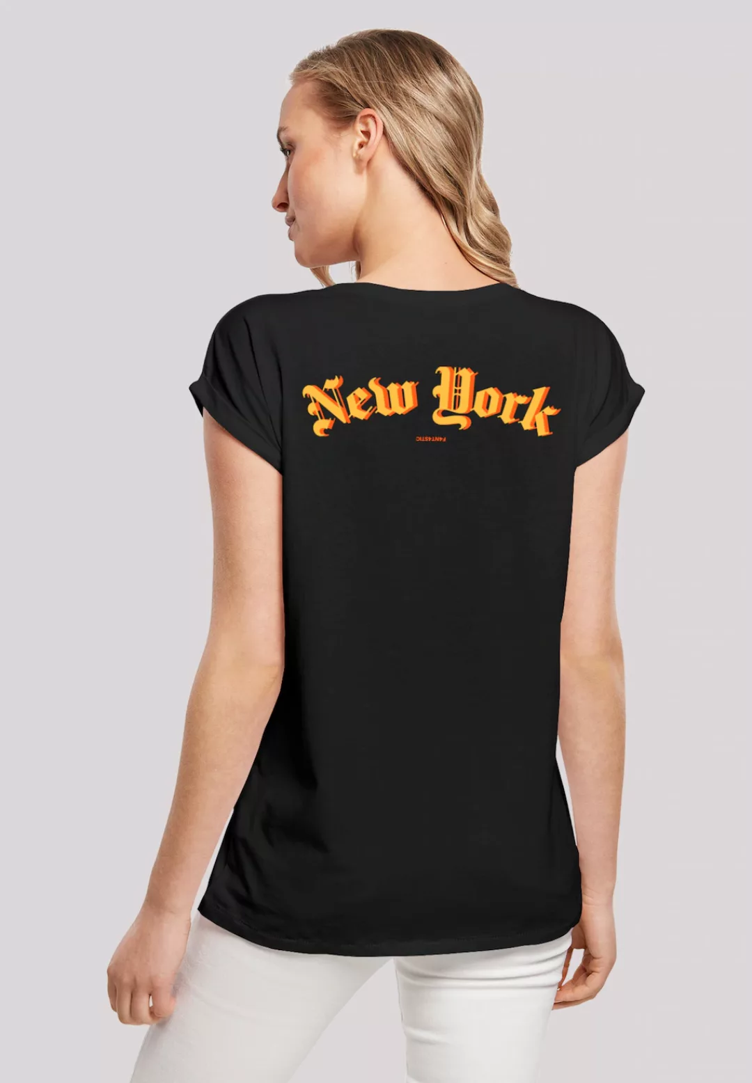 F4NT4STIC T-Shirt "New York Orange SHORT SLEEVE TEE", Print günstig online kaufen