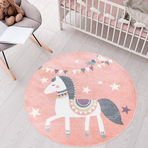 Carpet City Kinderteppich »ANIME890«, rund, Kinderzimmer Teppich Modern mit günstig online kaufen