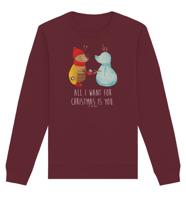 Mr. & Mrs. Panda Longpullover Größe XL Nachtfalter Schneemann - Burgundy - günstig online kaufen