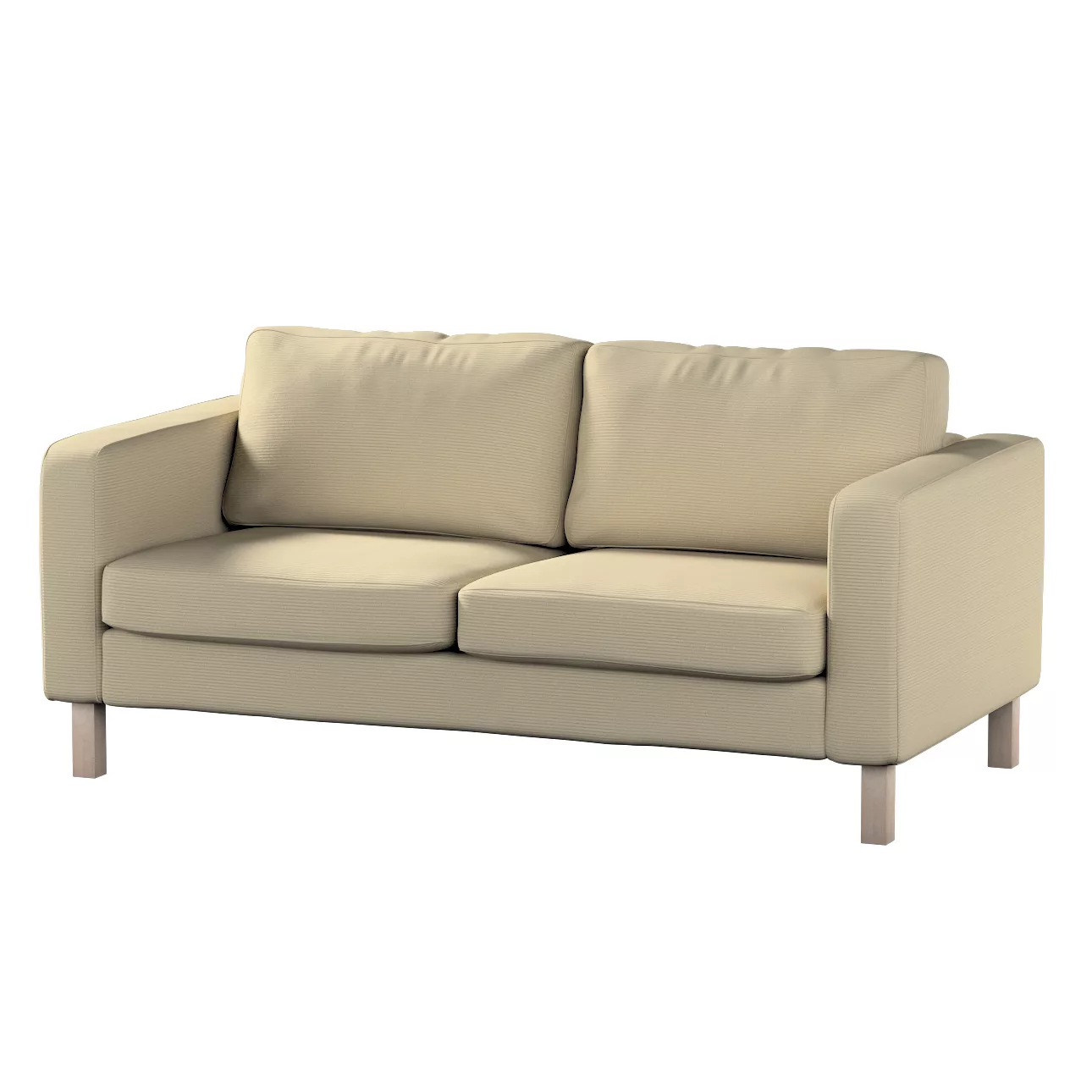 Bezug für Karlstad 2-Sitzer Sofa nicht ausklappbar, beige, Sofahusse, Karls günstig online kaufen