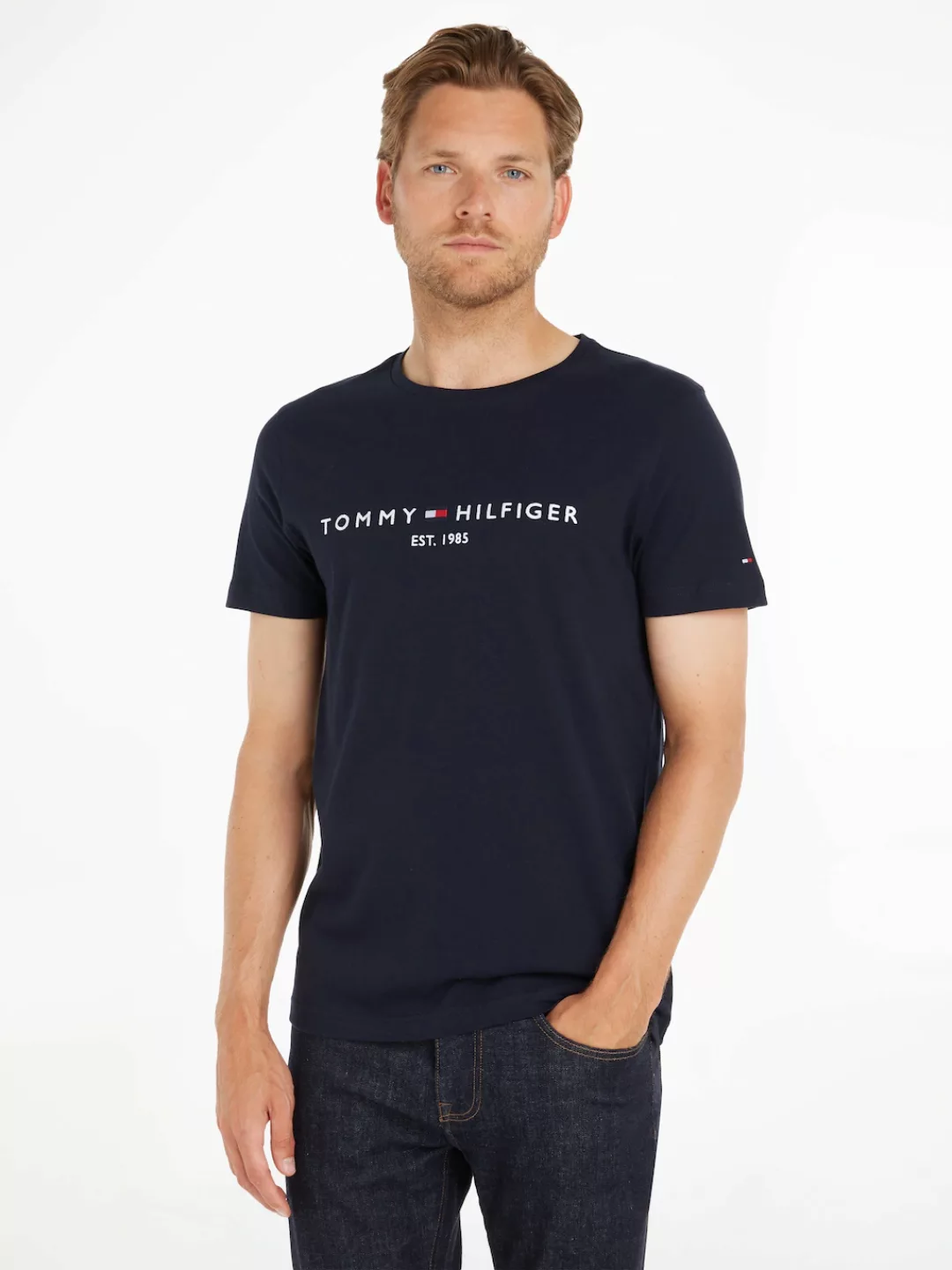 Tommy Hilfiger T-Shirt TOMMY FLAG HILFIGER TEE günstig online kaufen