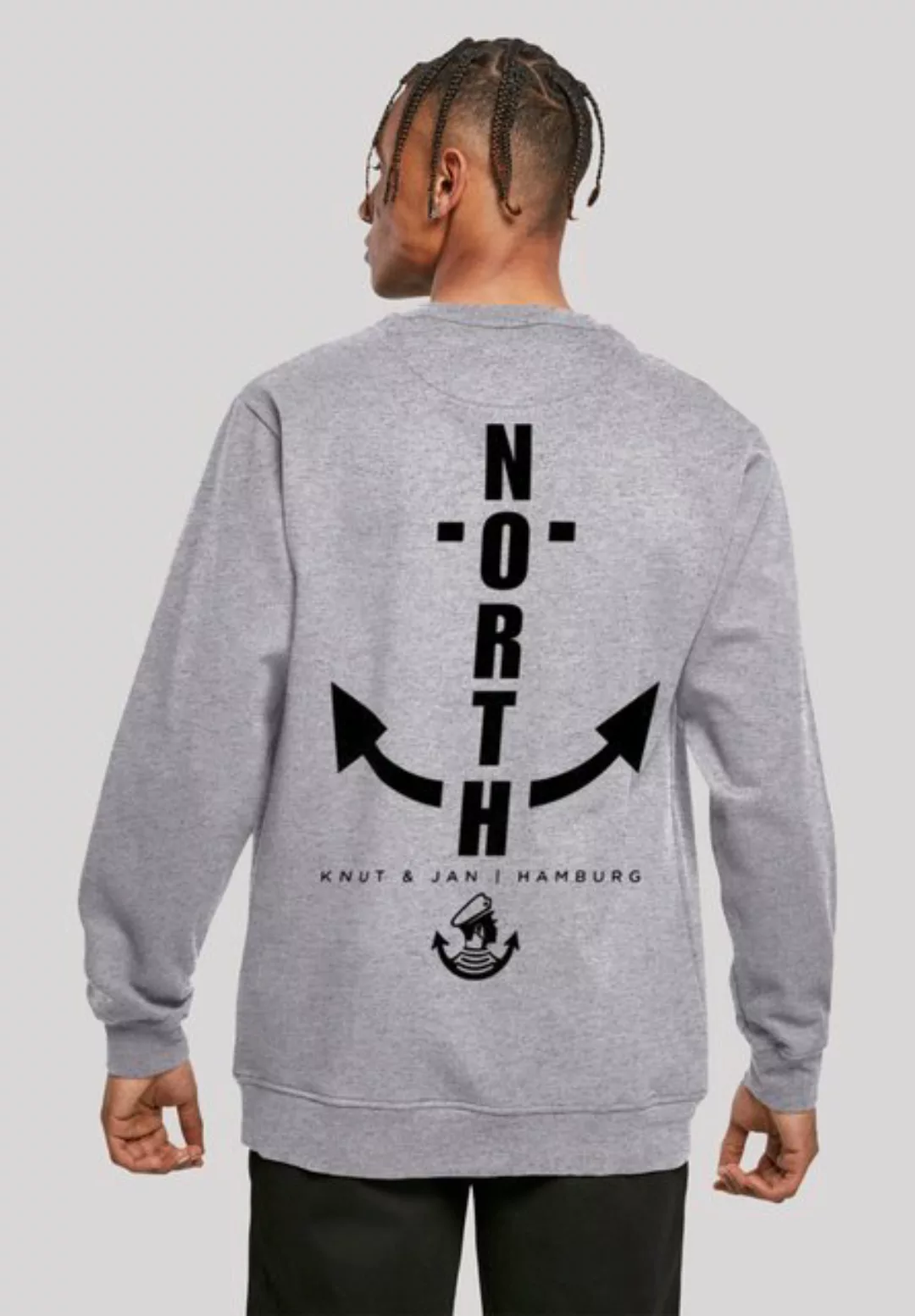 F4NT4STIC Kapuzenpullover "North Anchor Knut & Jan Hamburg", Print günstig online kaufen