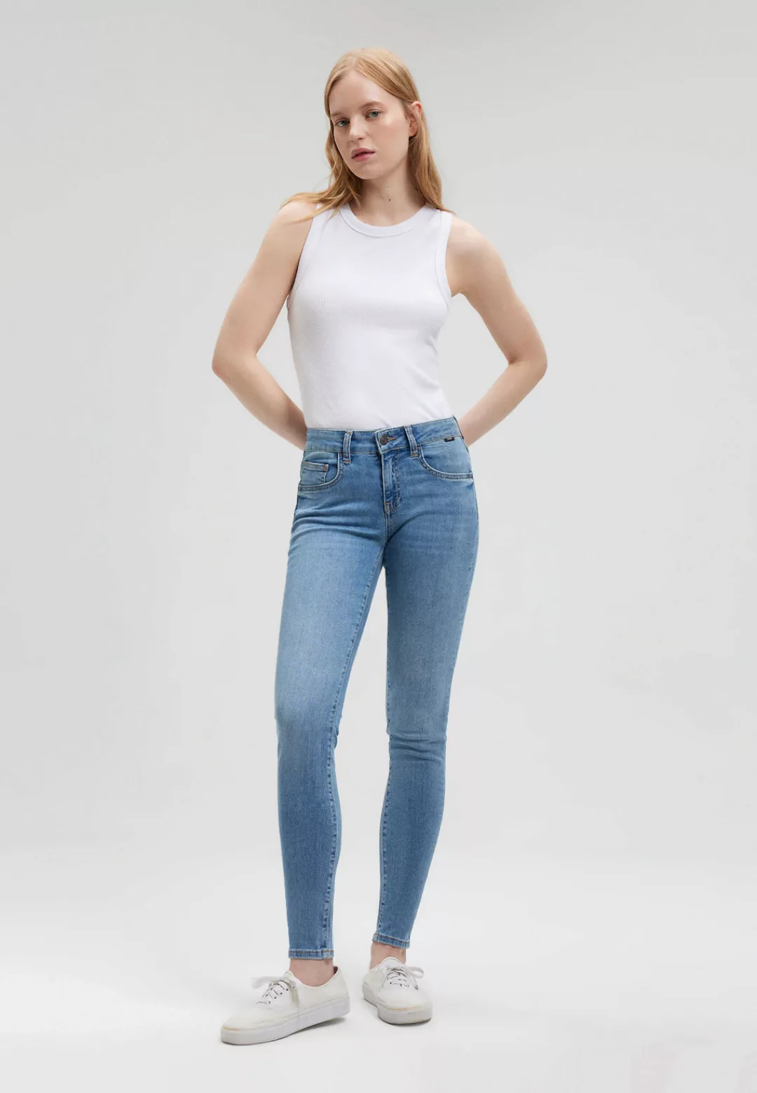 Mavi Skinny-fit-Jeans Adriana (1-tlg) Plain/ohne Details günstig online kaufen