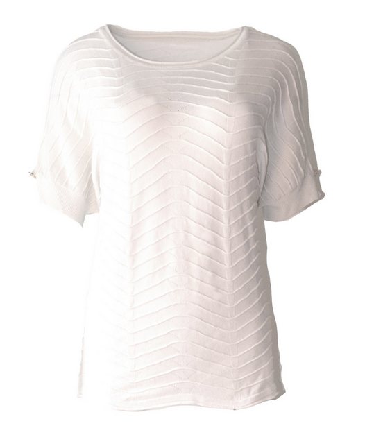 Passioni T-Shirt Sommershirt perforiert mit Wellendesign günstig online kaufen