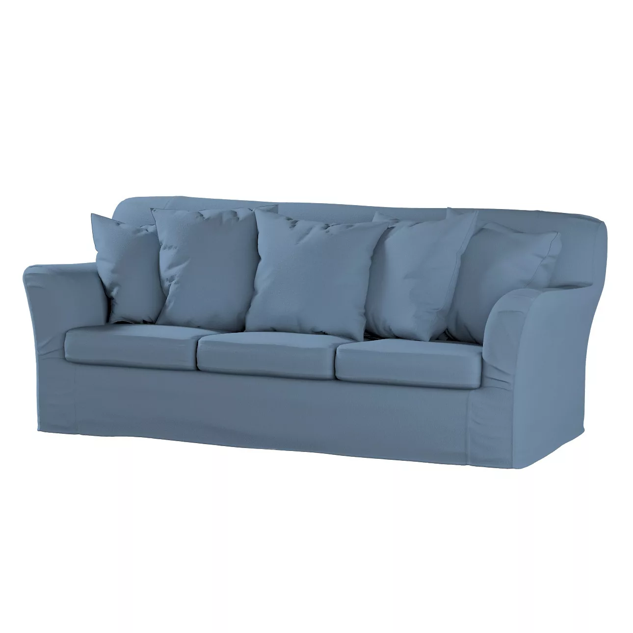 Bezug für Tomelilla 3-Sitzer Sofa nicht ausklappbar, blau, Sofahusse, Tomel günstig online kaufen