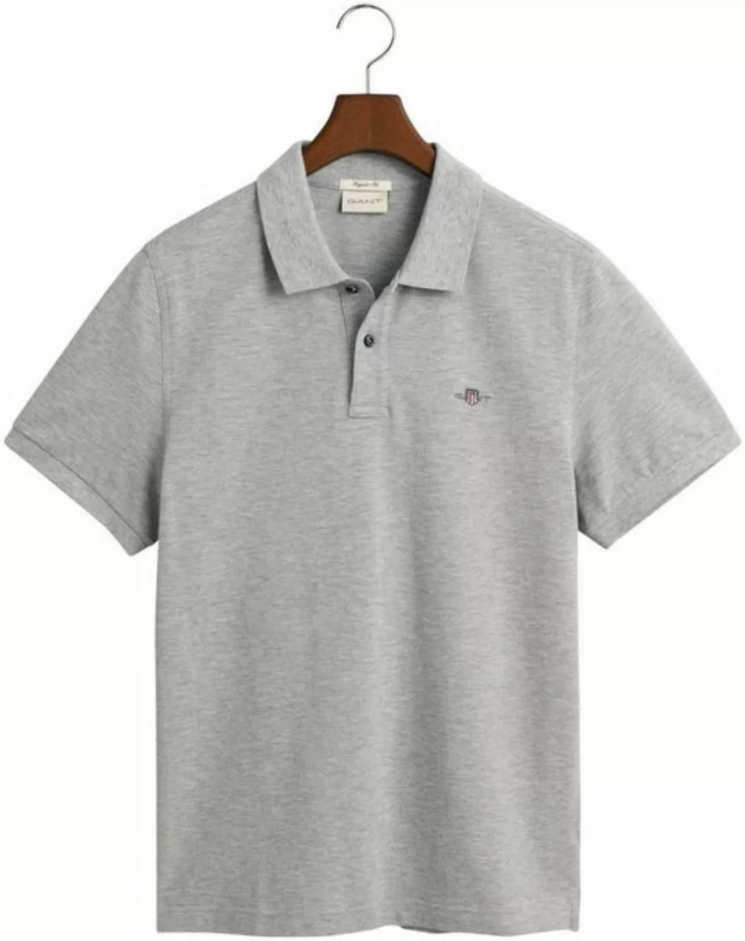 Gant Poloshirt REG SHIELD SS PIQUE POLO mit Logo und Flachstrickkragen 100% günstig online kaufen