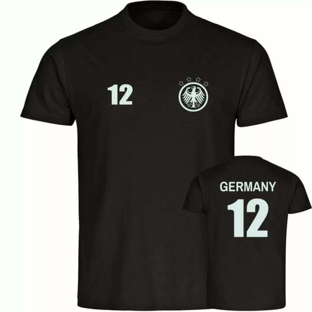 multifanshop T-Shirt Herren Germany - Adler Retro Trikot 12 - Männer günstig online kaufen