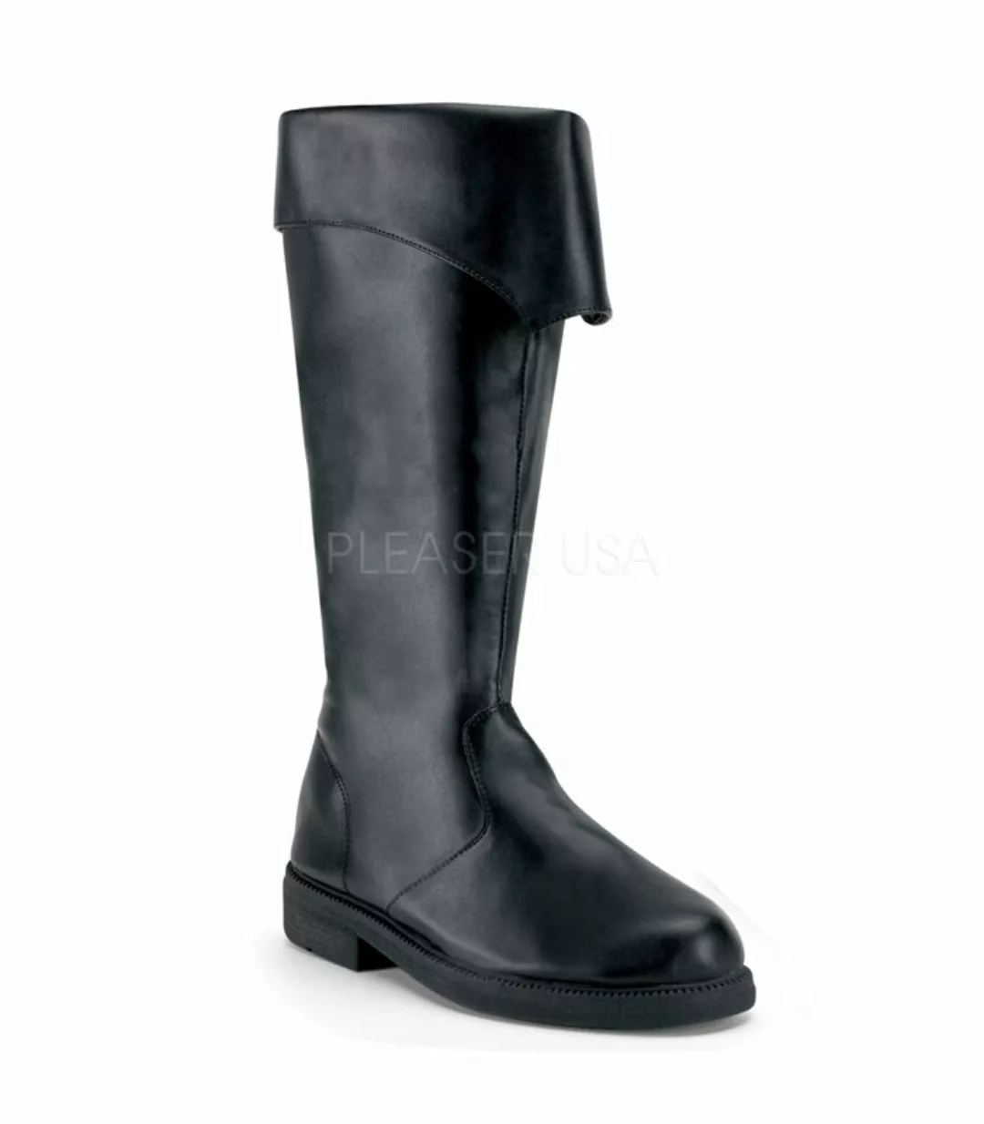 Piraten Stiefel CAPTAIN-105 - Schwarz (Schuhgröße: L) günstig online kaufen