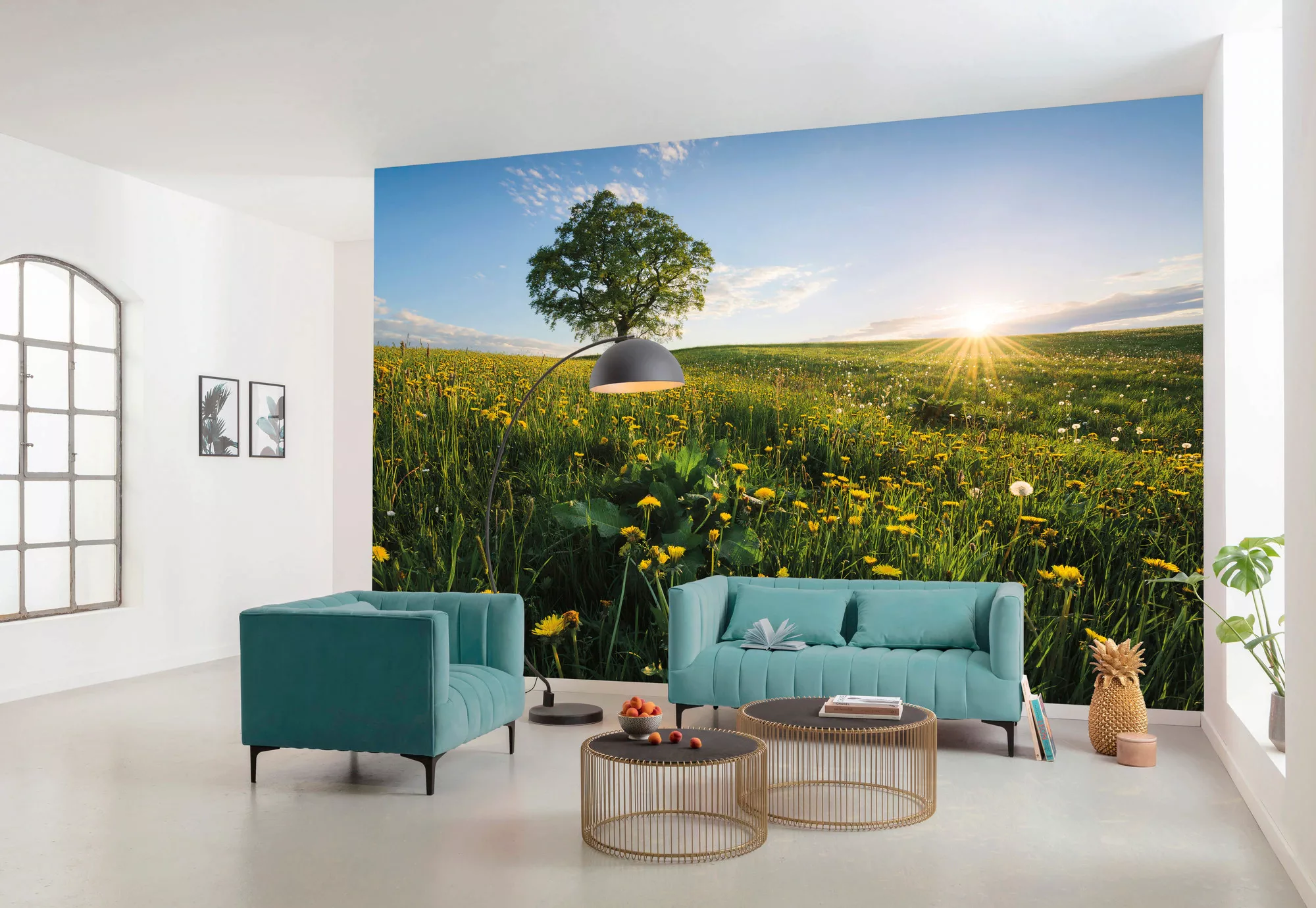 Komar Fototapete Frühling auf dem Land B/L: ca. 450x280 cm günstig online kaufen