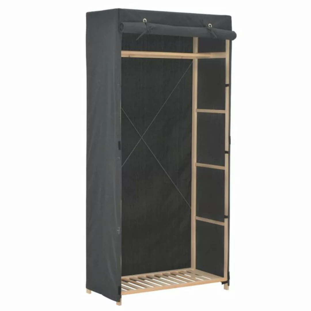 vidaXL Kleiderschrank Kleiderschrank Grau 79 x 40 x 170 cm Stoff günstig online kaufen