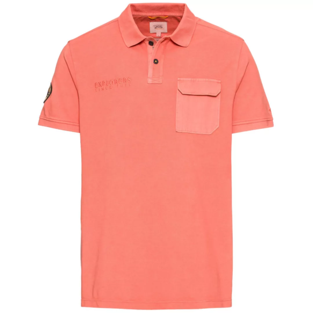 camel active Poloshirt im Garment-Dye-Look günstig online kaufen